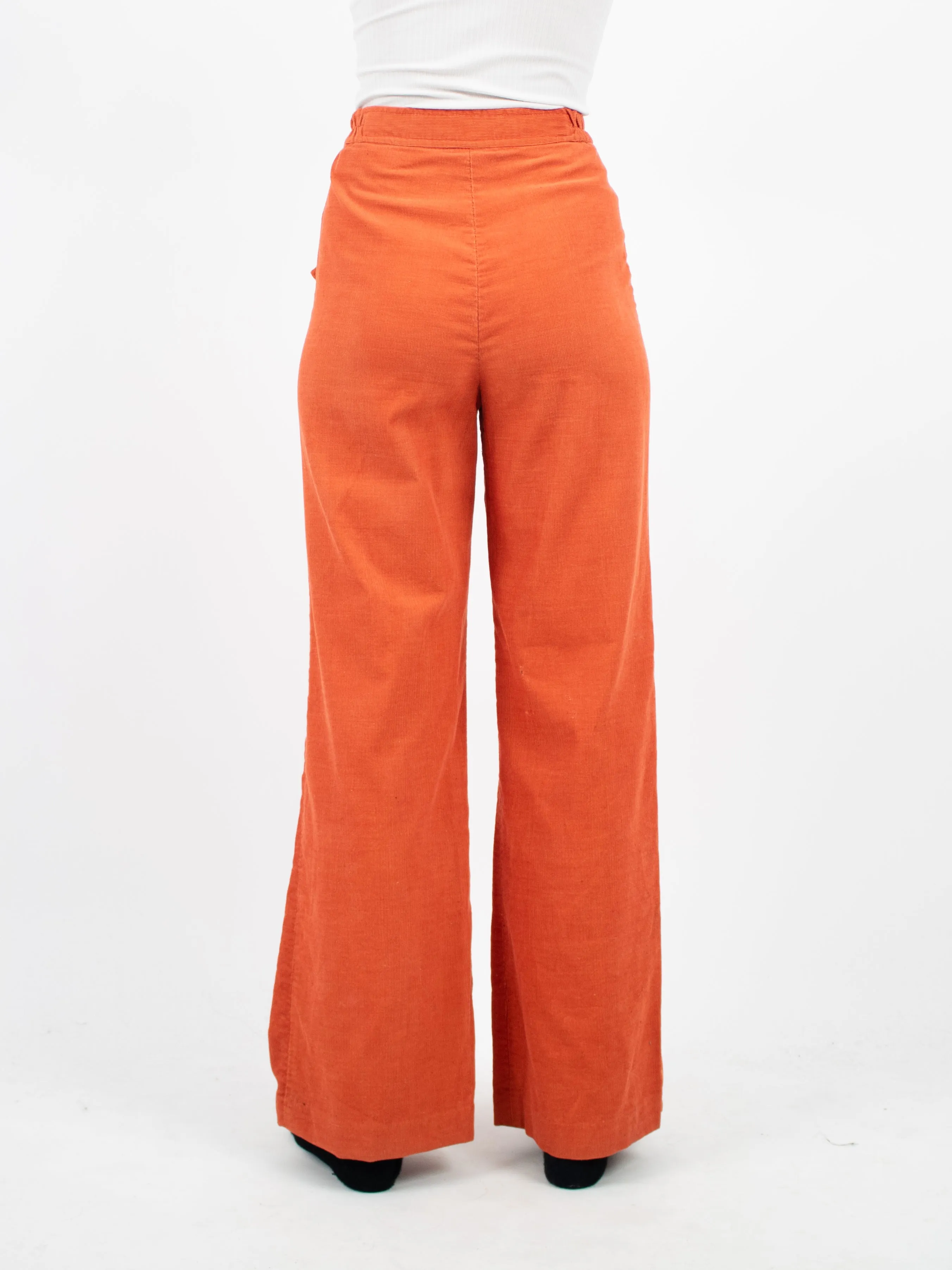 1970's Jantzen orange cord flare pants