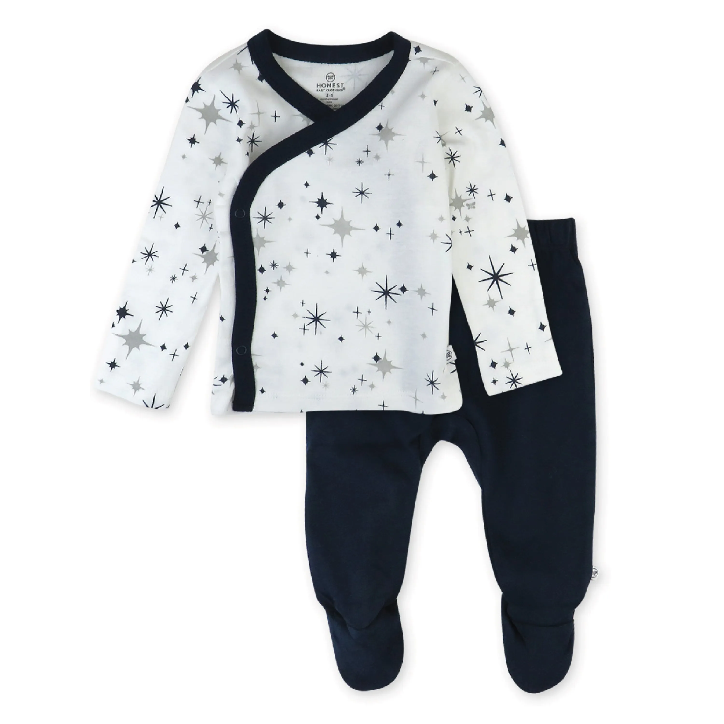 2-Piece Take-Me-Home Side-Snap Top and Pant Set