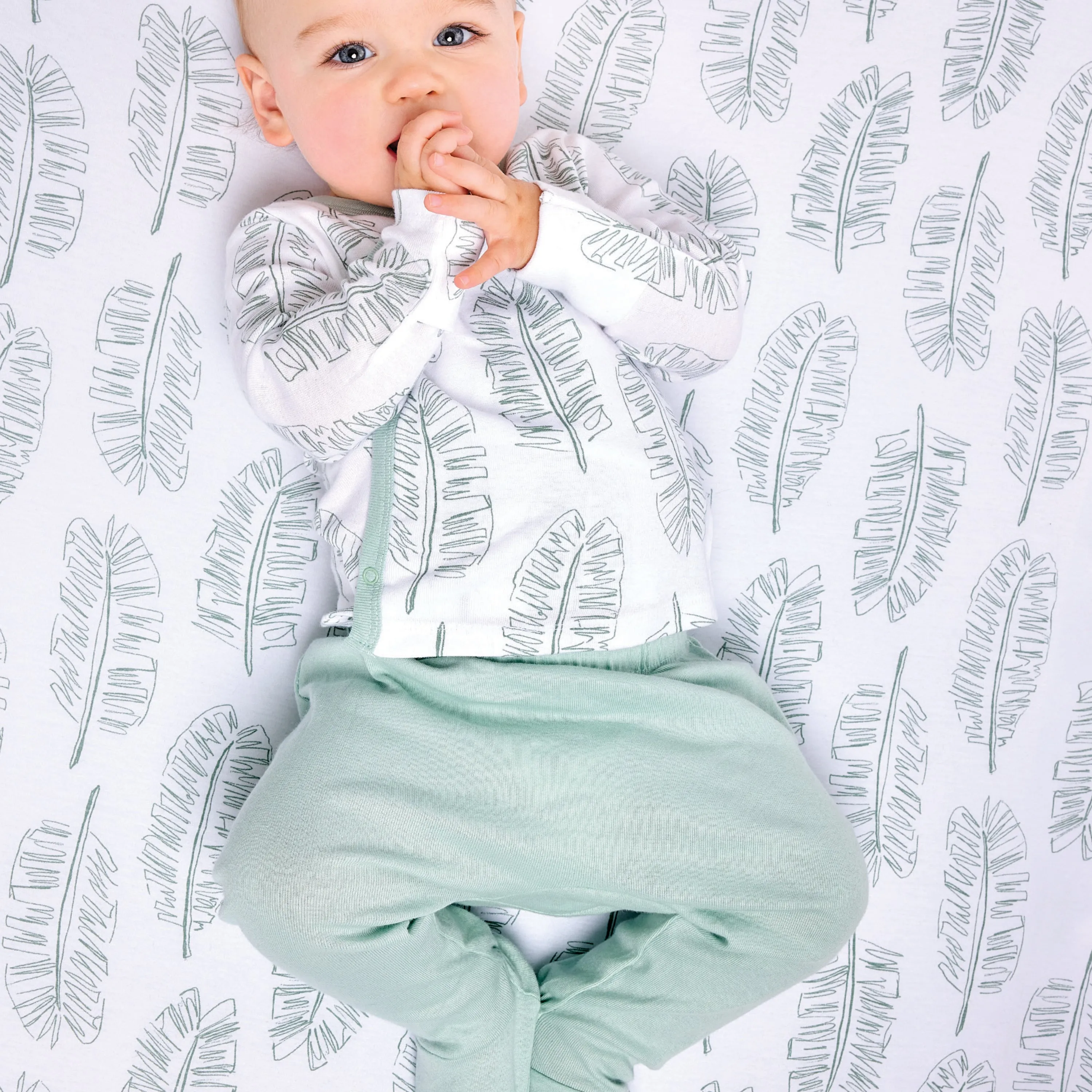 2-Piece Take-Me-Home Side-Snap Top and Pant Set