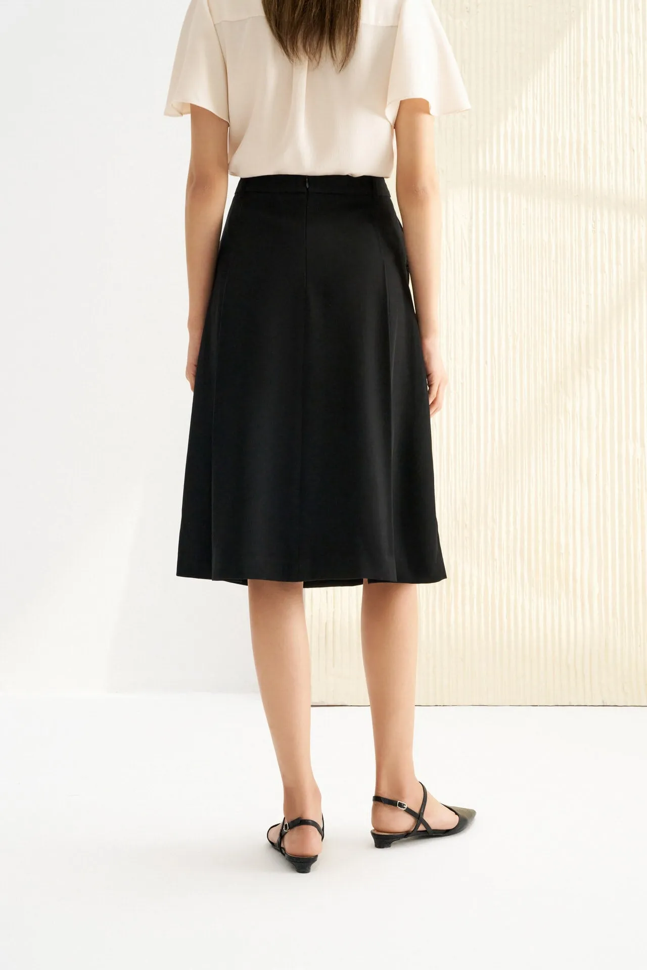 A-Line Midi Skirt