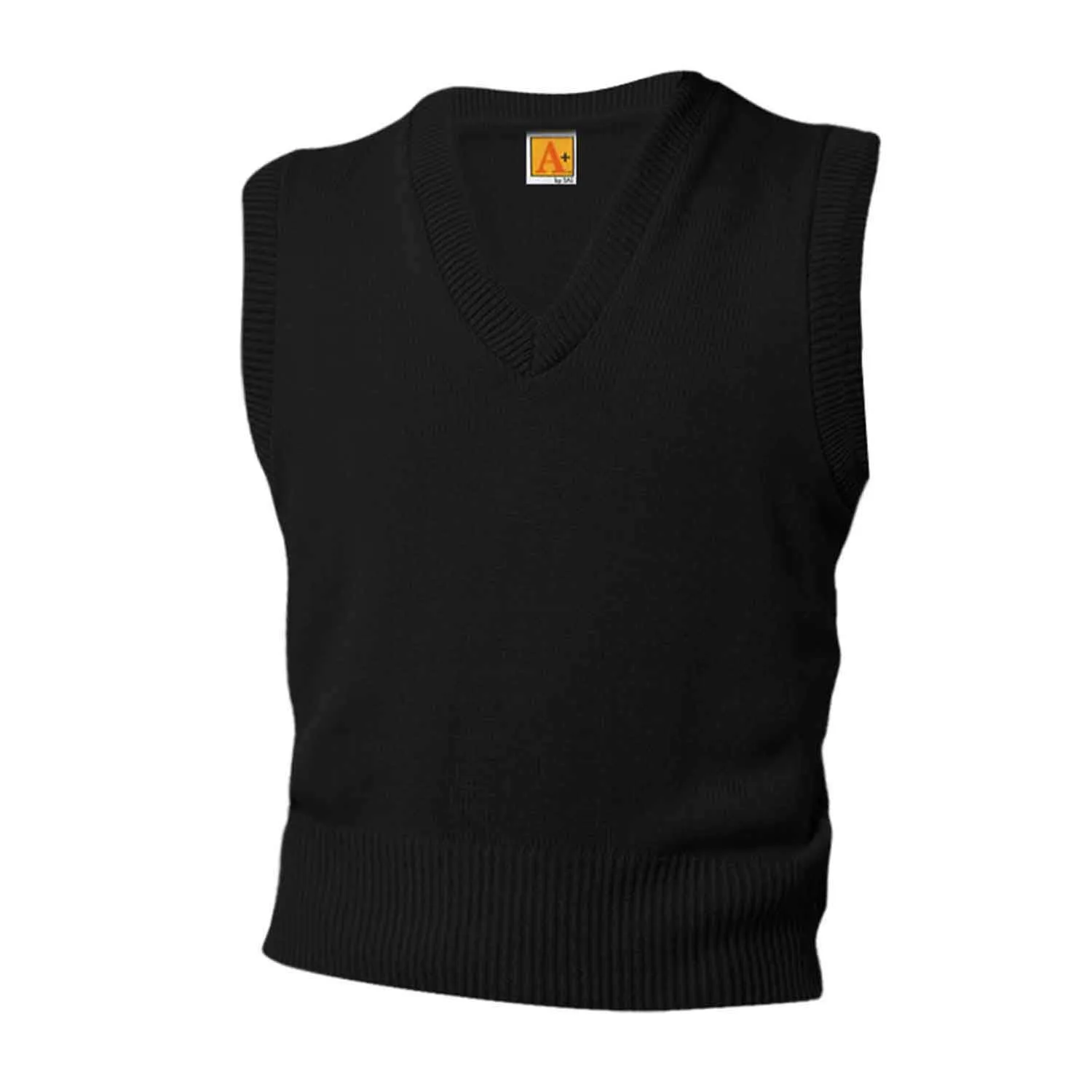 A-Plus Unisex  Jersey V-Neck Pullover Vest Style Number: 6600 NAVY AND BLACK