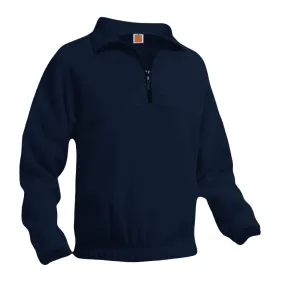 A  Unisex Polar Fleece Pullover Quarter Zip