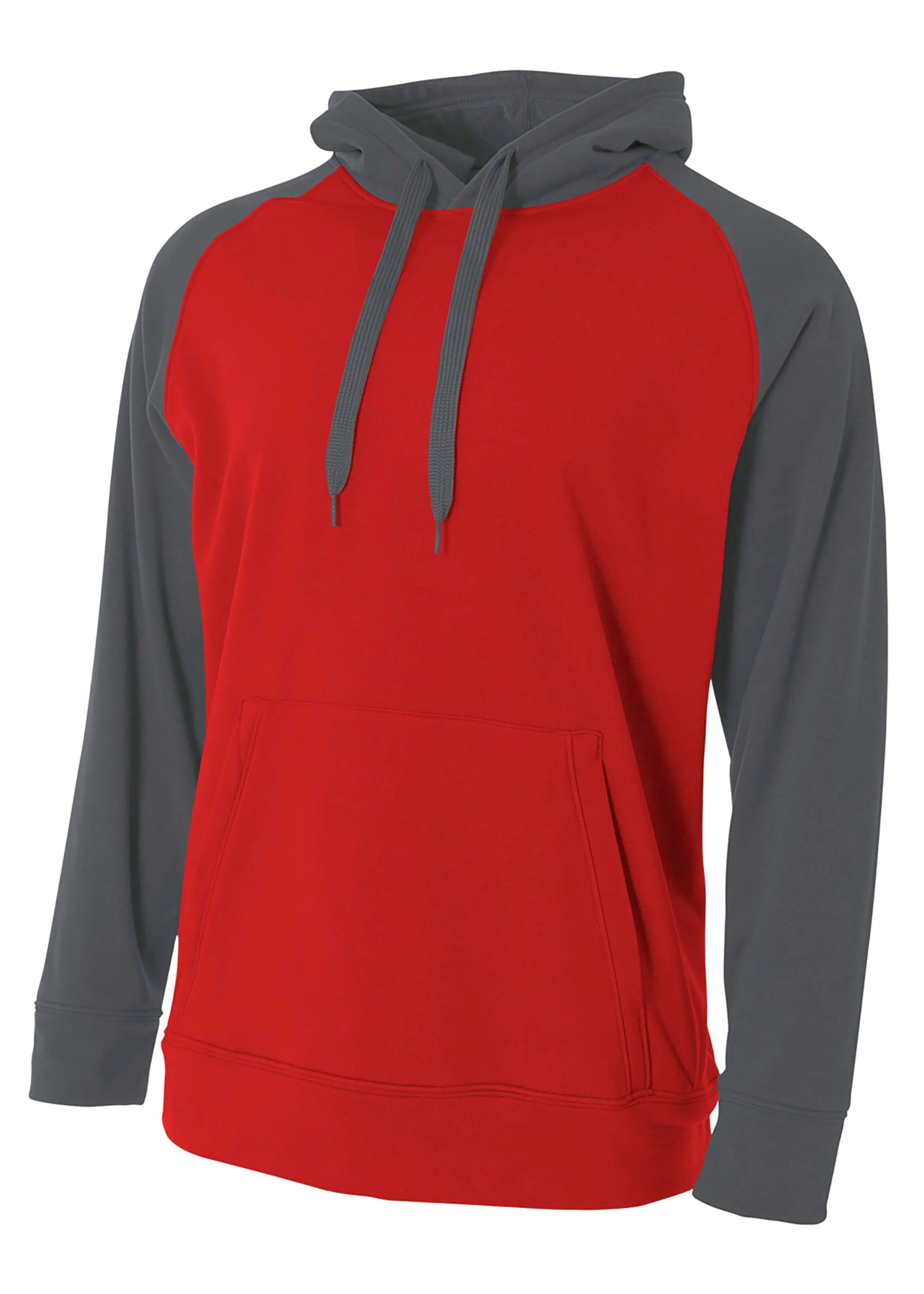 A4 Mens Color Block Tech Fleece Hoodie