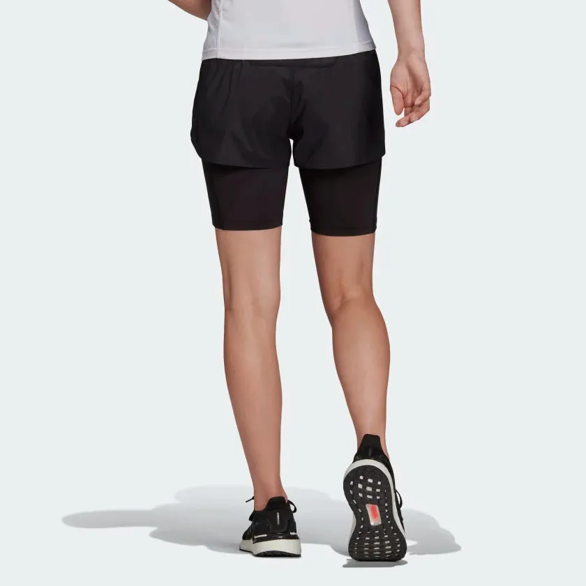 Adidas Run Fast Two-in-One Womens Shorts