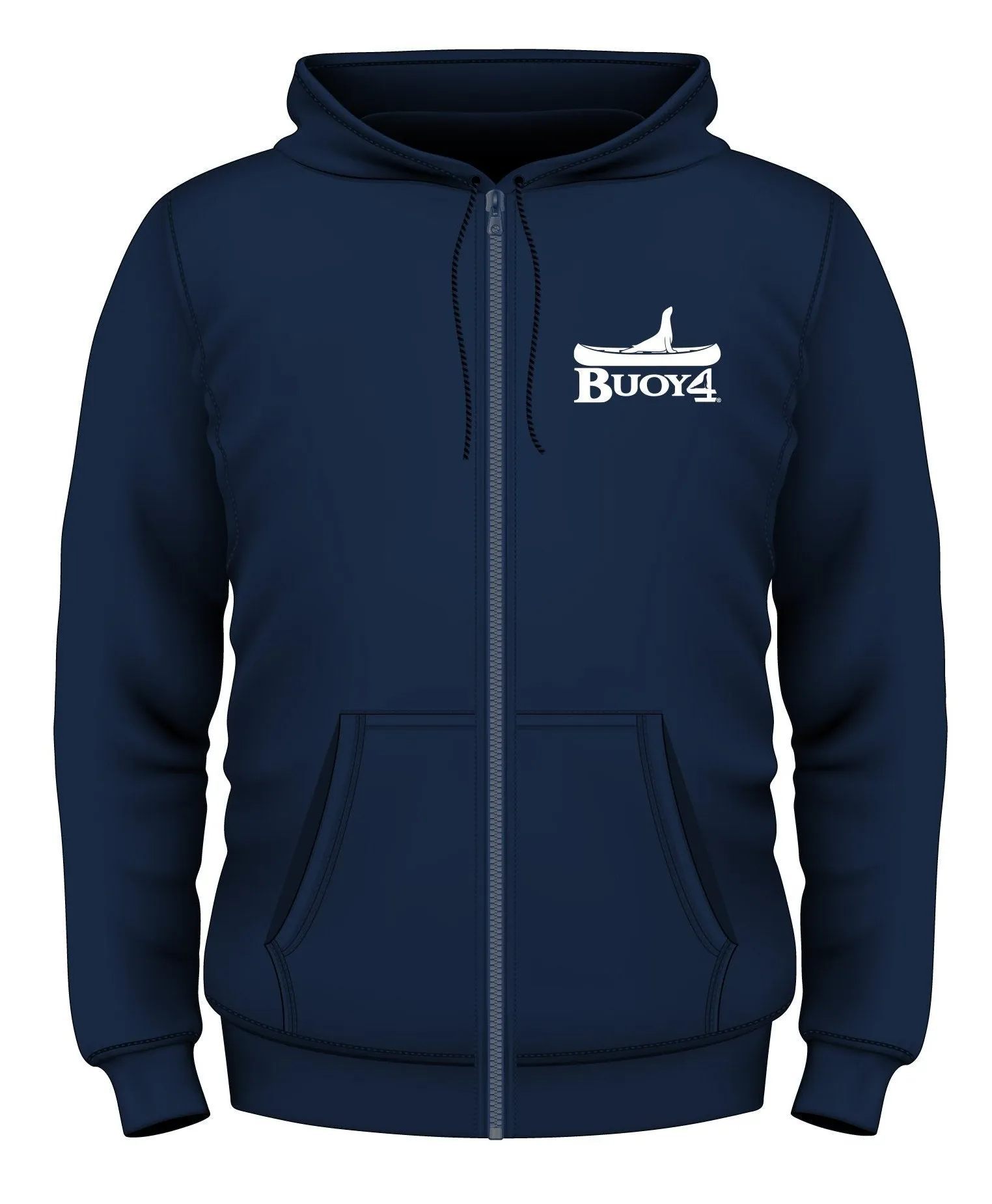 Adult Navy USA Boater Full Zip