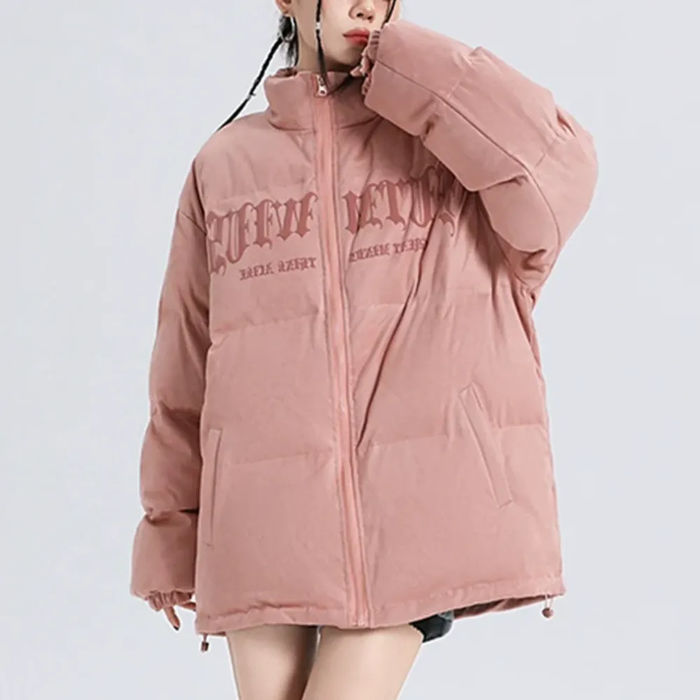 American suede foam print Puffer Coat