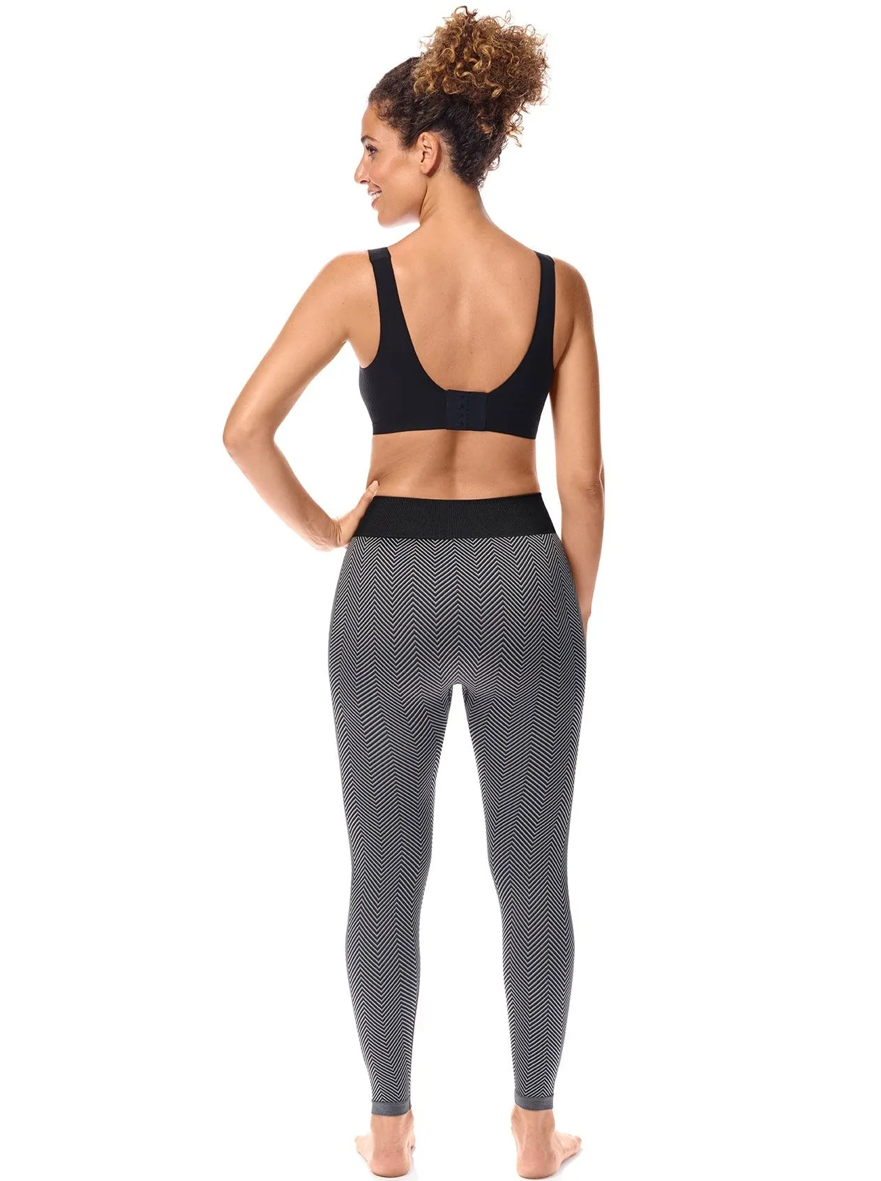 Amoena Liane Lymphoedema Leggings - Black/Grey