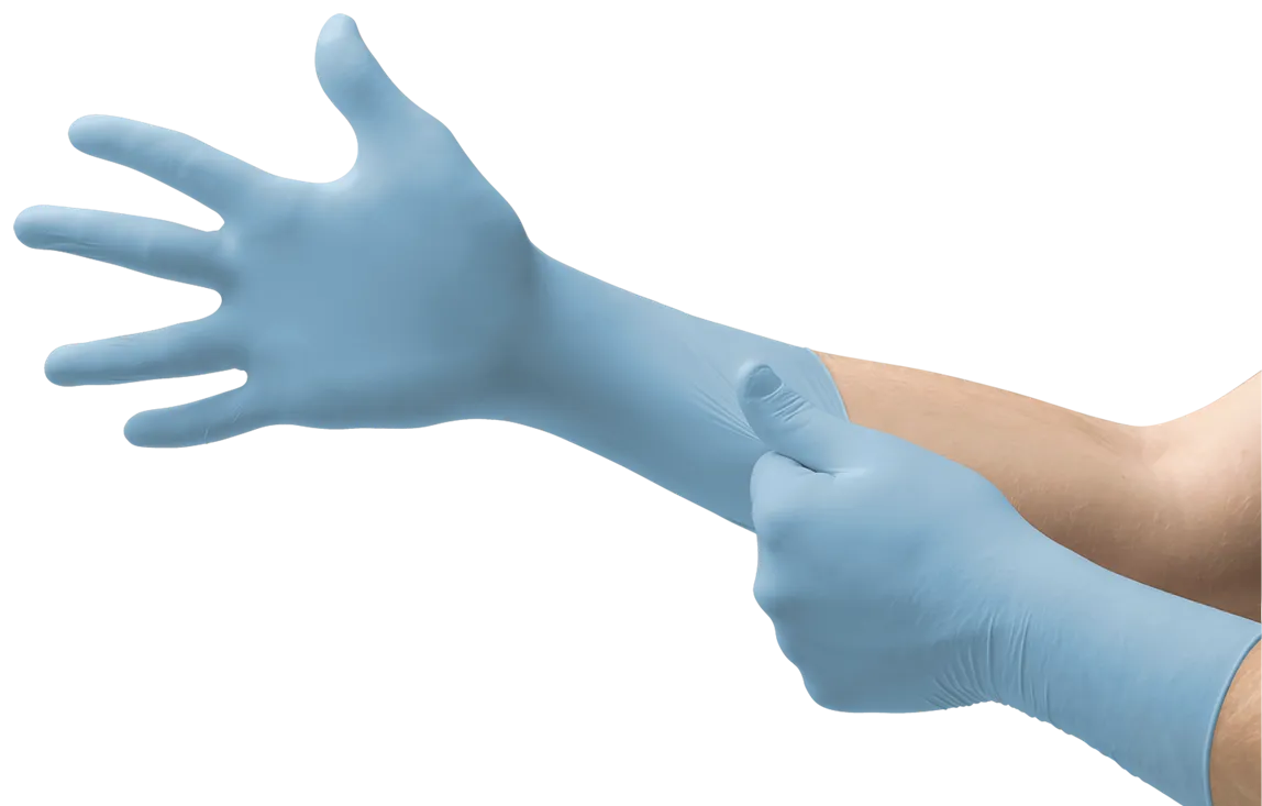 Ansell Microflex Integra Ec Powder-Free Extended Cuff Nitrile Exam Gloves Gloves Exam Nitrile Microflexintegra Xxl 10.5 50/Bx 10Bx/Cs