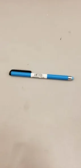 Atomic Micro Slim Blue Stylus for Smart Phone/Tablet w/Rubber Tip & Pocket Clip