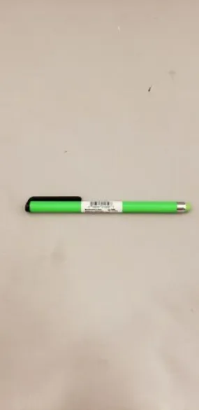 Atomic Micro Slim Green Stylus for Smart Phone/Tablet w/Rubber Tip & Pocket Clip