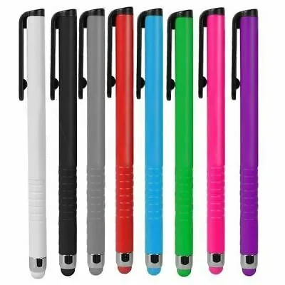 Atomic Micro Slim Pink Stylus for Smart Phone/Tablet w/Rubber Tip & Pocket Clip