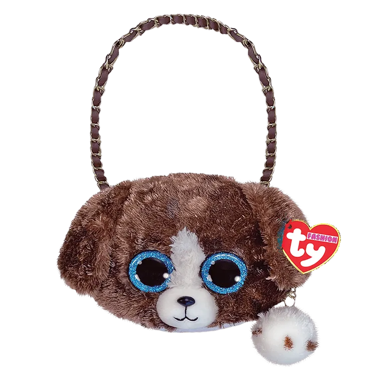 Beanie Babies: Muddles Dog Brown White Mini Purse