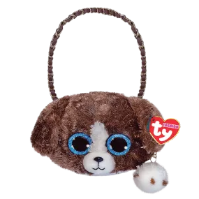 Beanie Babies: Muddles Dog Brown White Mini Purse