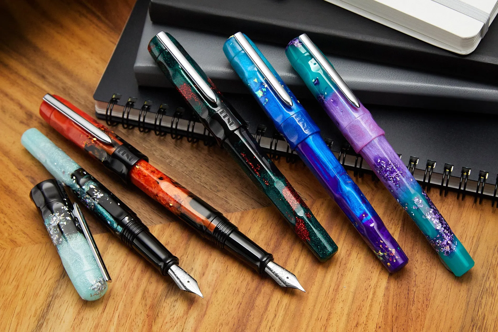 BENU Talisman Fountain Pen - Peacock Ore