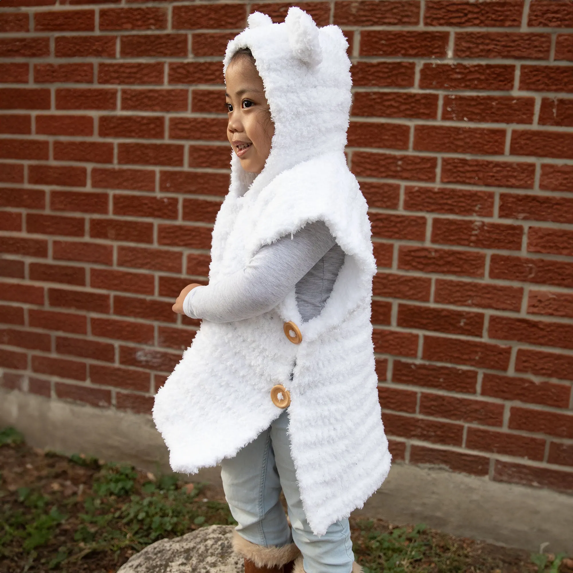 Bernat Crochet Kids Polar Bear Poncho