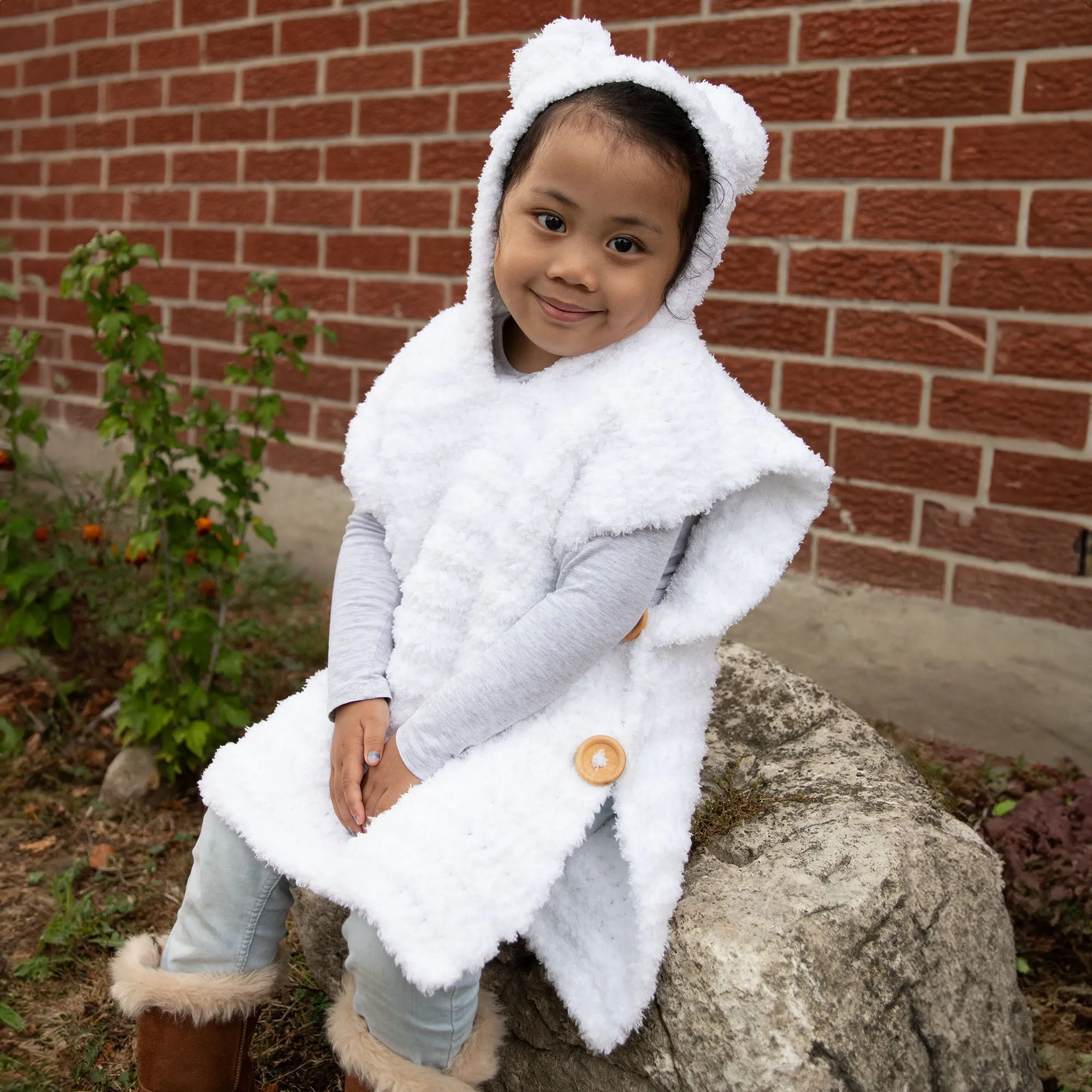 Bernat Crochet Kids Polar Bear Poncho