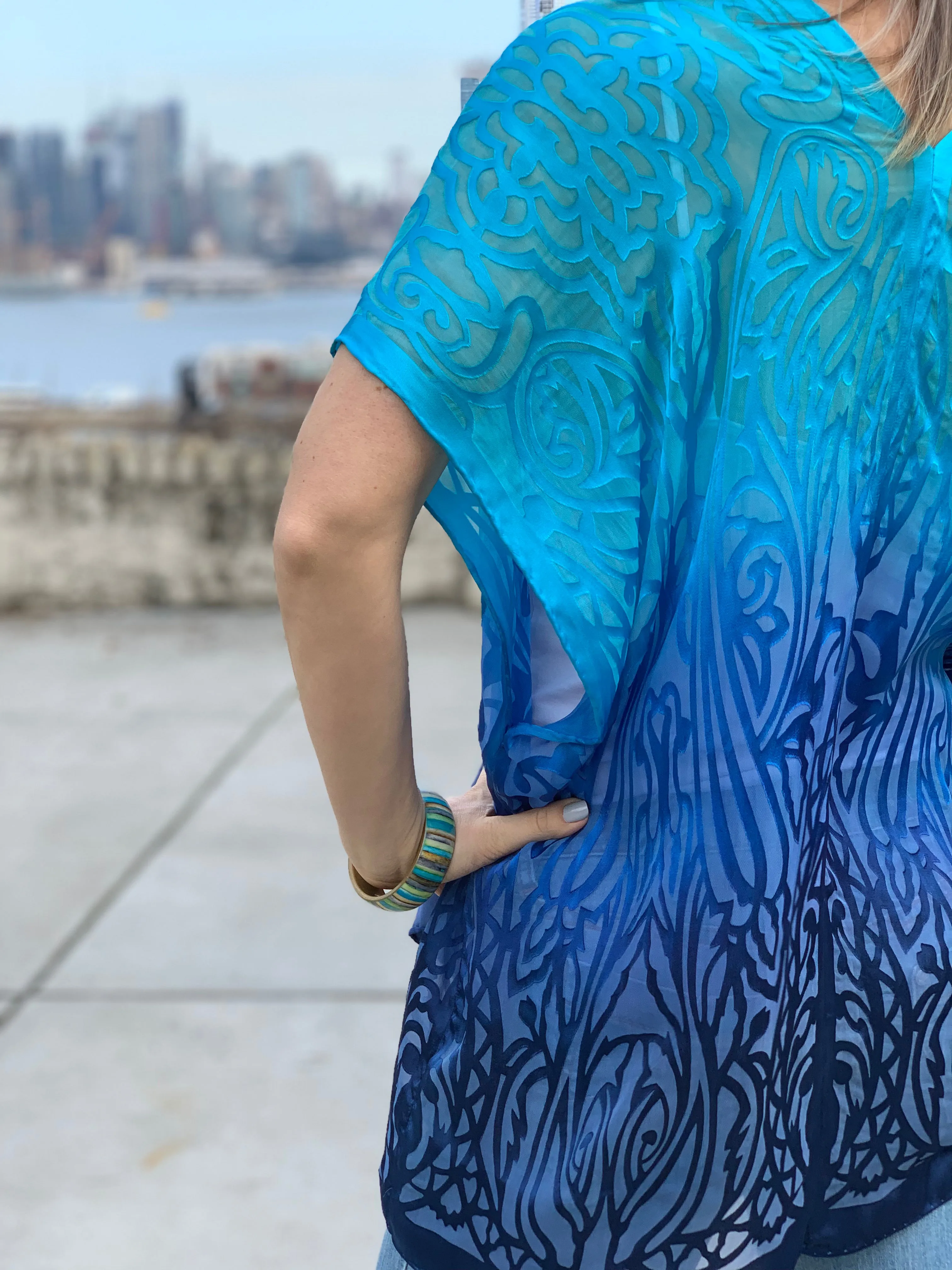 Blue Morpho Kimono