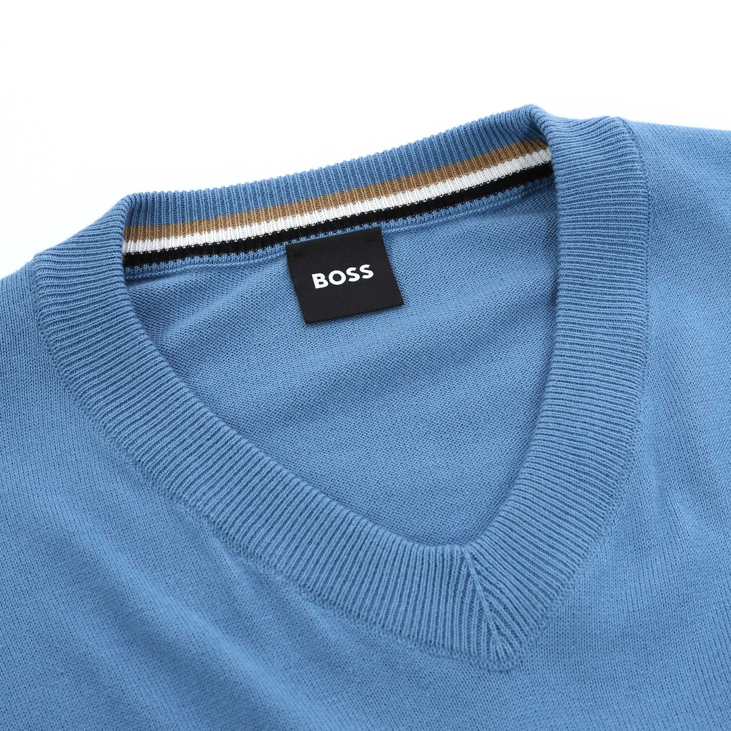 BOSS Pacello L Knitwear in Pastel Blue