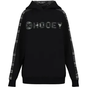 Boy's Hooey Black w/ Grey Aztec Print Canyon Hoodie