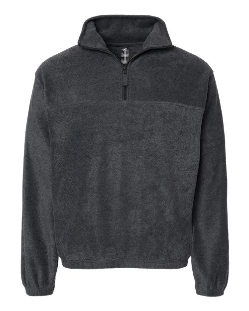 Burnside Polar Fleece Quarter-Zip Pullover