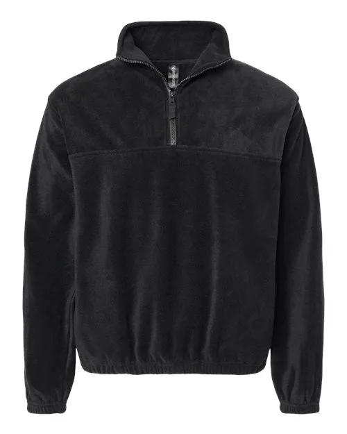 Burnside Polar Fleece Quarter-Zip Pullover