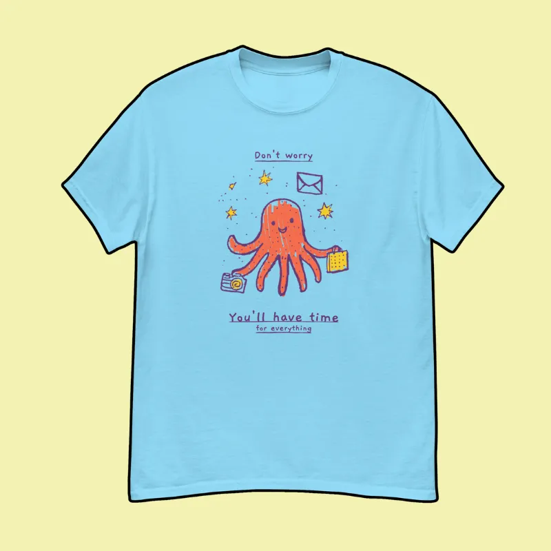 Busy Octopus Tee Juggling Life with a Smile