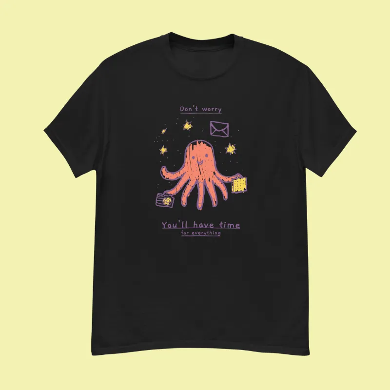 Busy Octopus Tee Juggling Life with a Smile