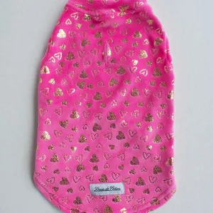 Buttery Soft Fleece Jacket - Rosy Golden Hearts