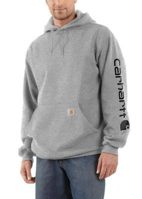 Carhartt Men's - Gray Midweight Logo Hoodie