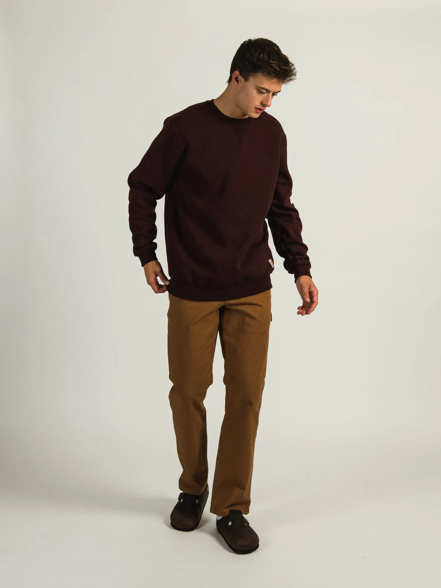 CARHARTT MIDWEIGHT CREWNECK LOGO SLEEVE  - CLEARANCE