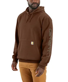 Carhartt Midweight Logo Hooded Sweatshirt - Mocha Heather