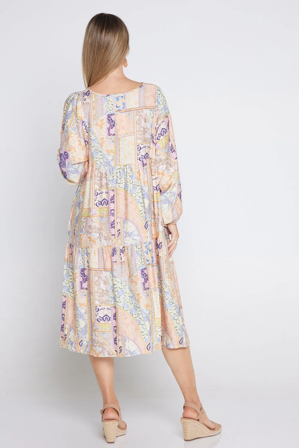 Carissa Dress - Dawn Floral Patchwork