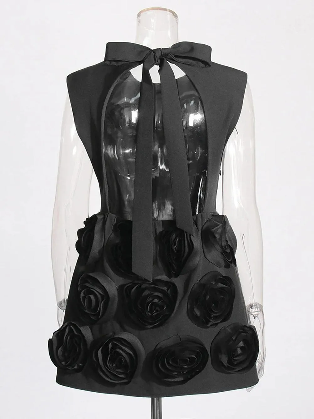 Caylyn Hollow Out Spliced Mini Dress