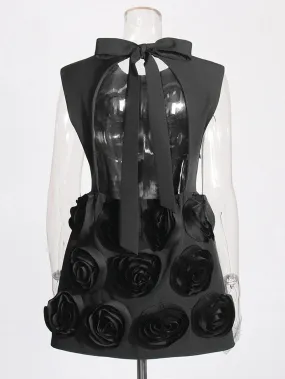 Caylyn Hollow Out Spliced Mini Dress