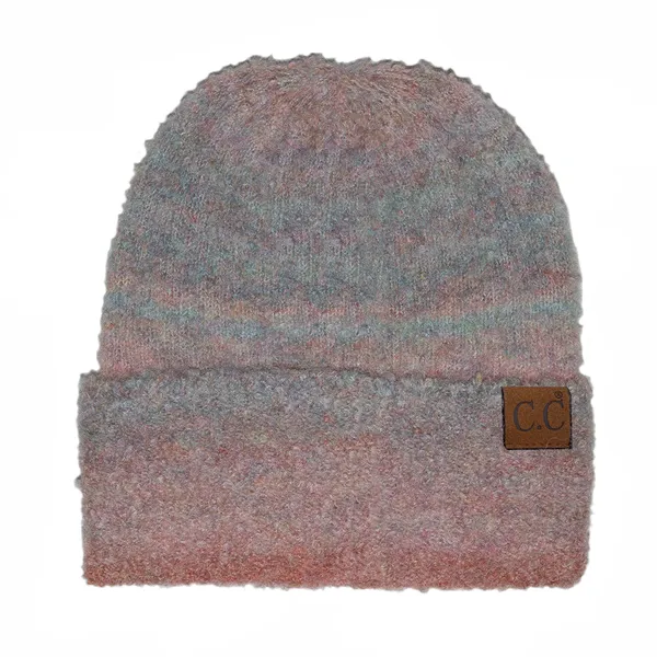 C.C. Multi Ombre Mohair Beanie Dry Pastel