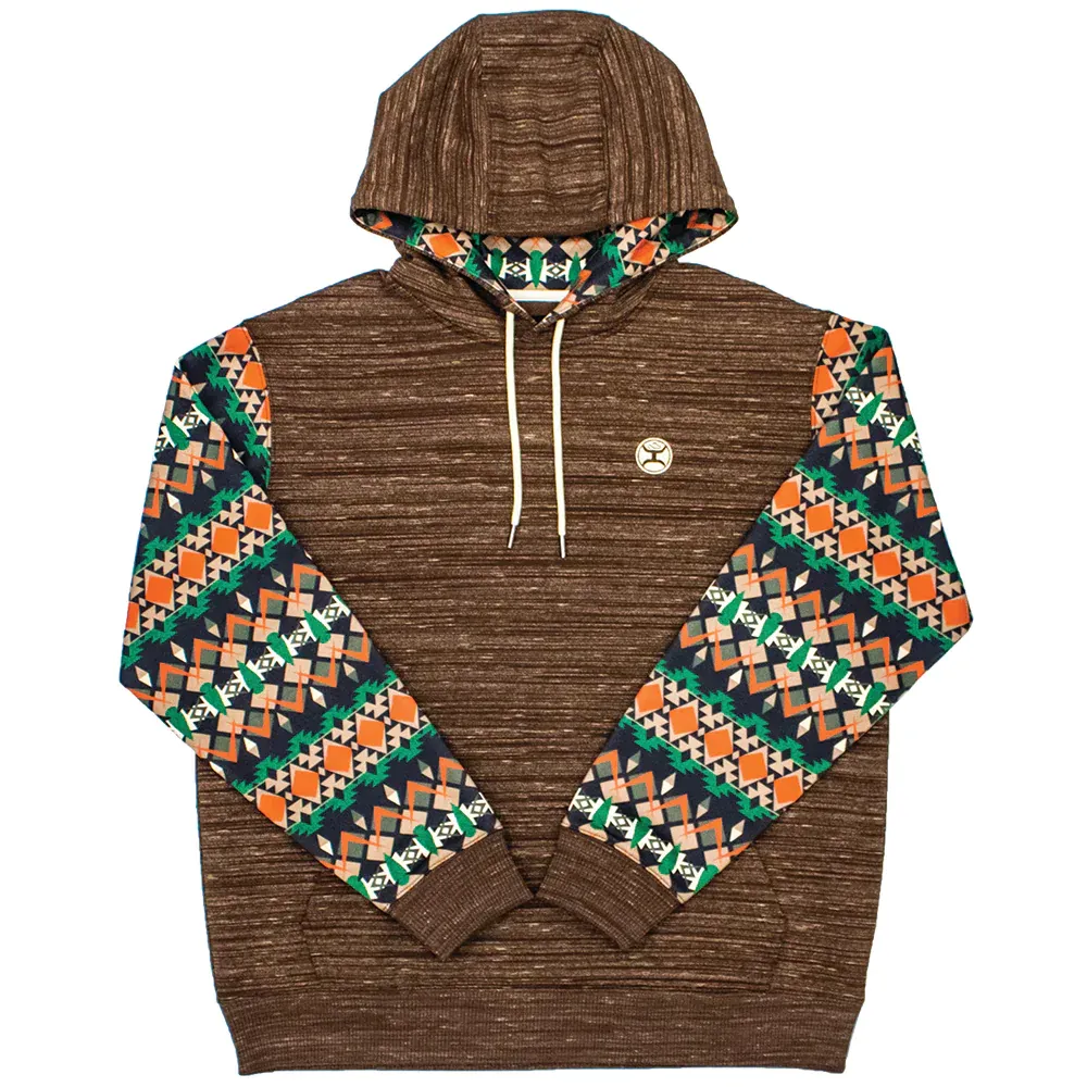 Children's Hooey Brown Aztec Hoodie #HH1192BR-Y