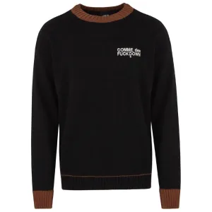 Comme Des Fuckdown Black Acrylic Sweater