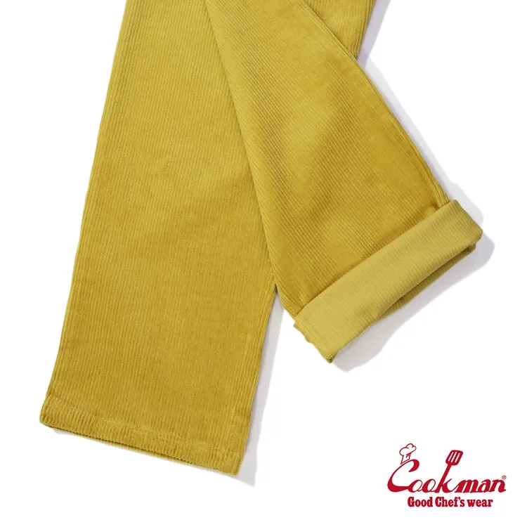 Cookman Chef Pants Semiwide- Corduroy :  FAT Yellow