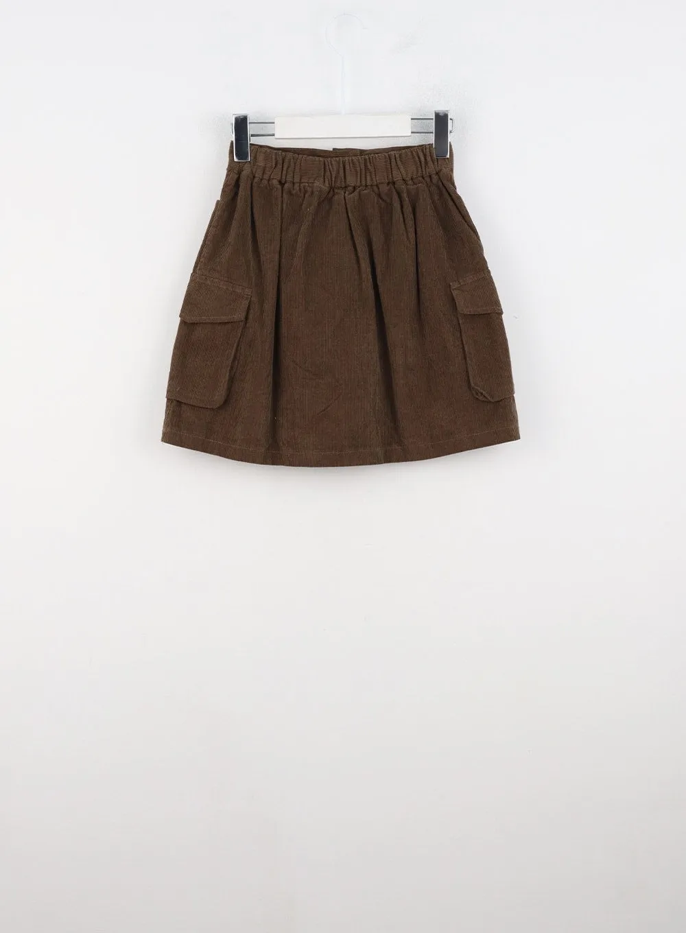 Corduroy Cargo Mini Skirt CN321