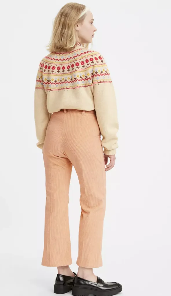 Corduroy Math Club Flare Pants