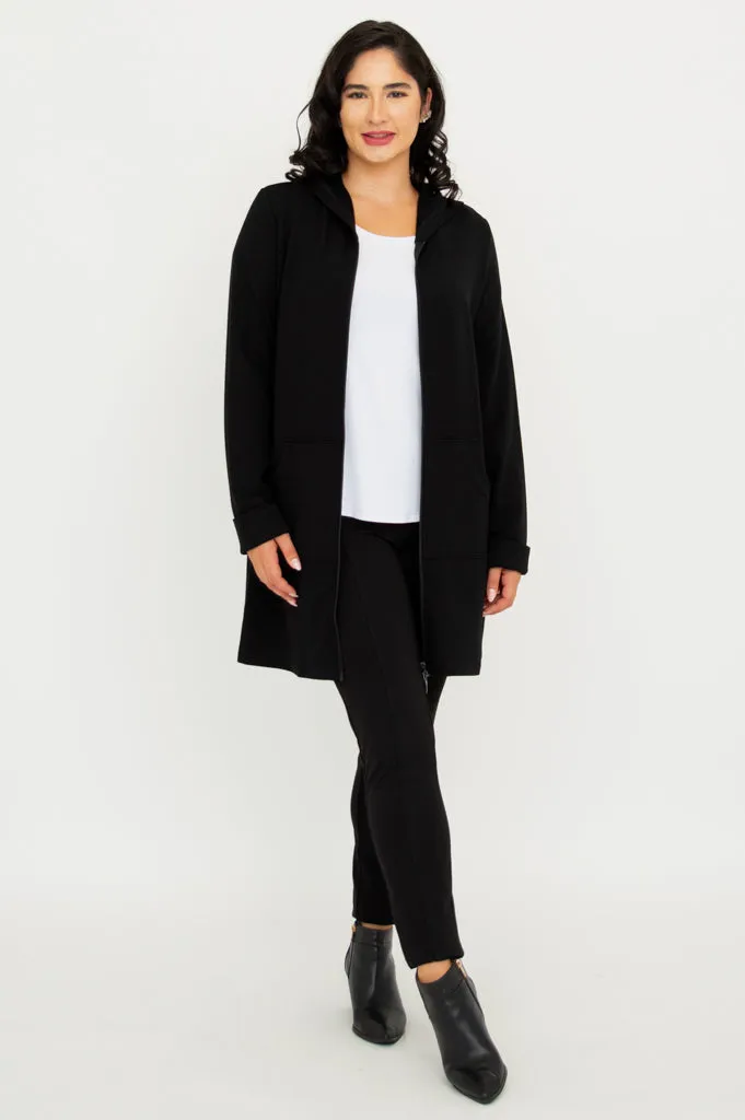 Cortes Jacket, Black, Bamboo