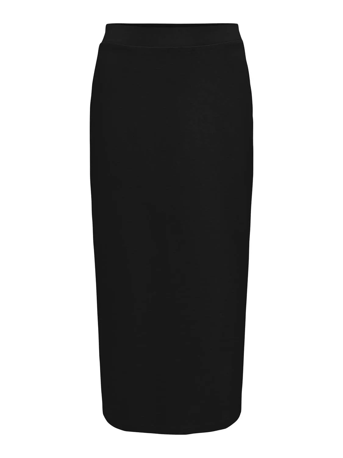 Cotton Midi Skirt with Slit