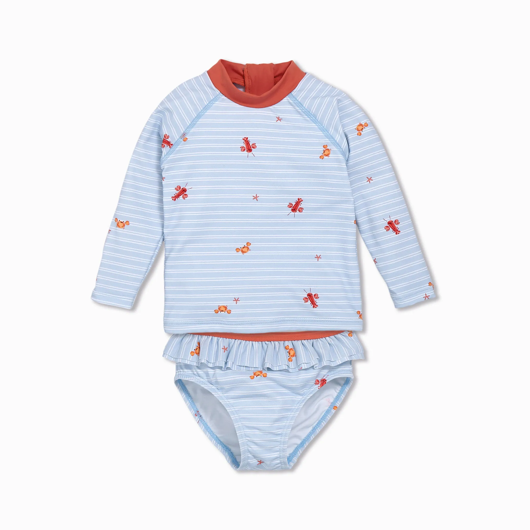 Crab Swim Rash Vest & Pants Set