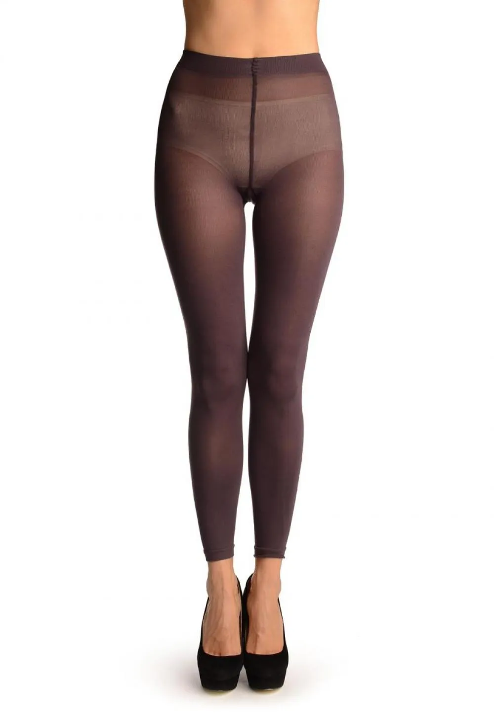 Dark Purple 120 Denier (Winter) Footless Tights