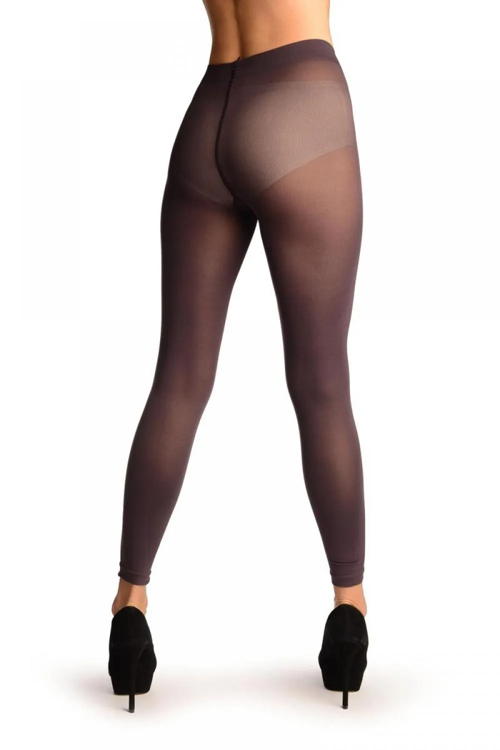 Dark Purple 120 Denier (Winter) Footless Tights