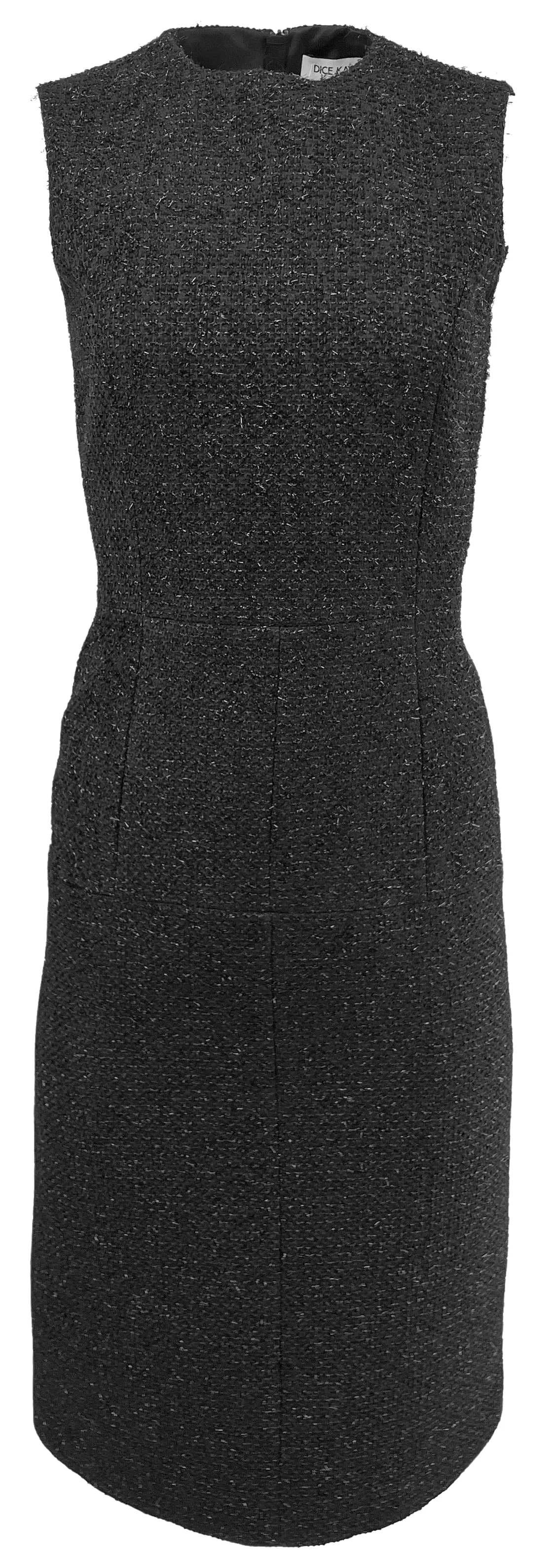 Dice Kayek Metallic Tweed Dress in Black