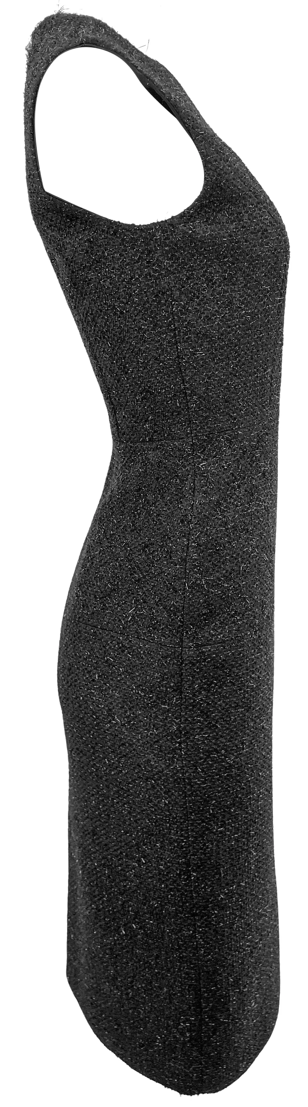 Dice Kayek Metallic Tweed Dress in Black