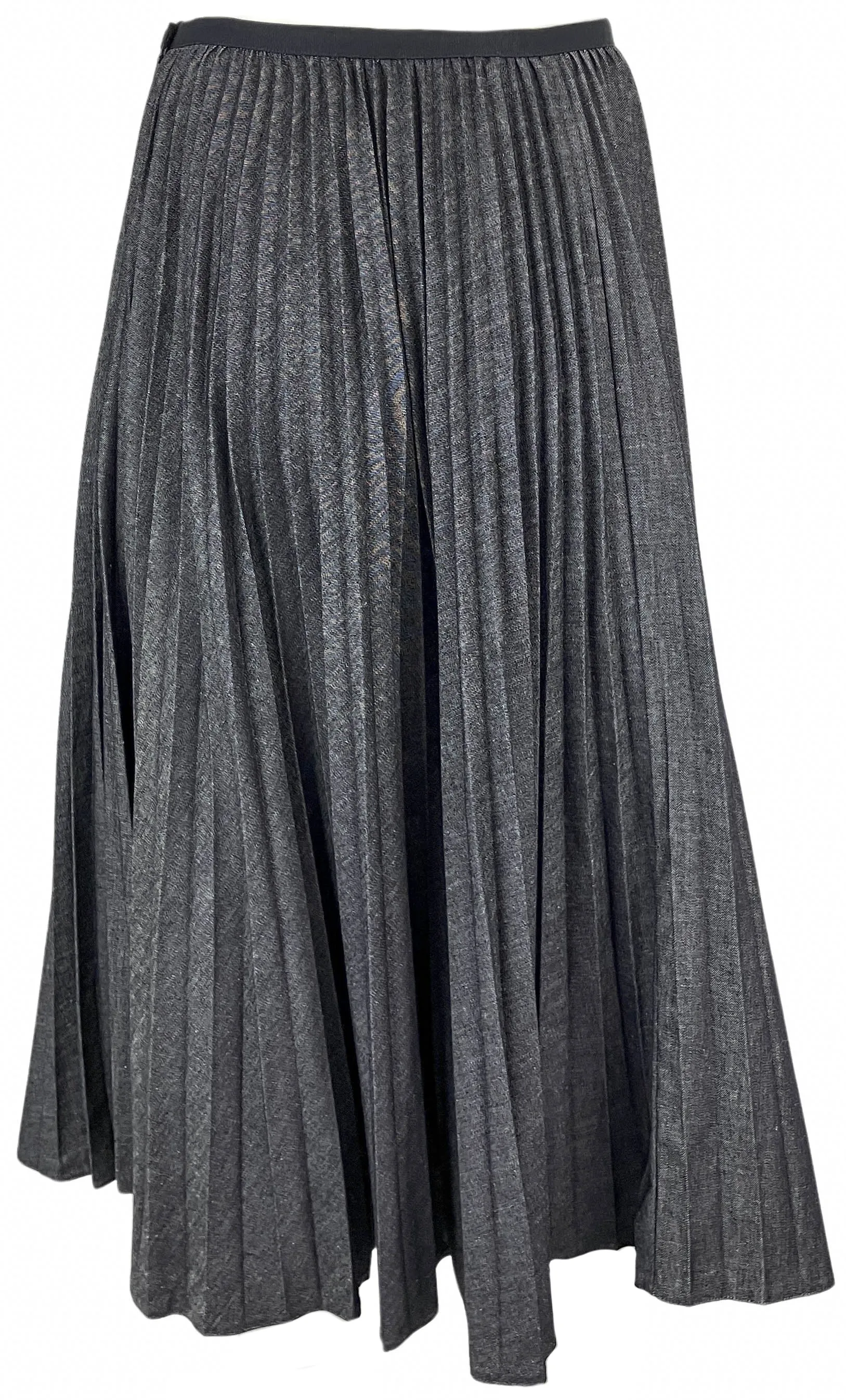 Dice Kayek Pleated Midi Skirt in Indigo