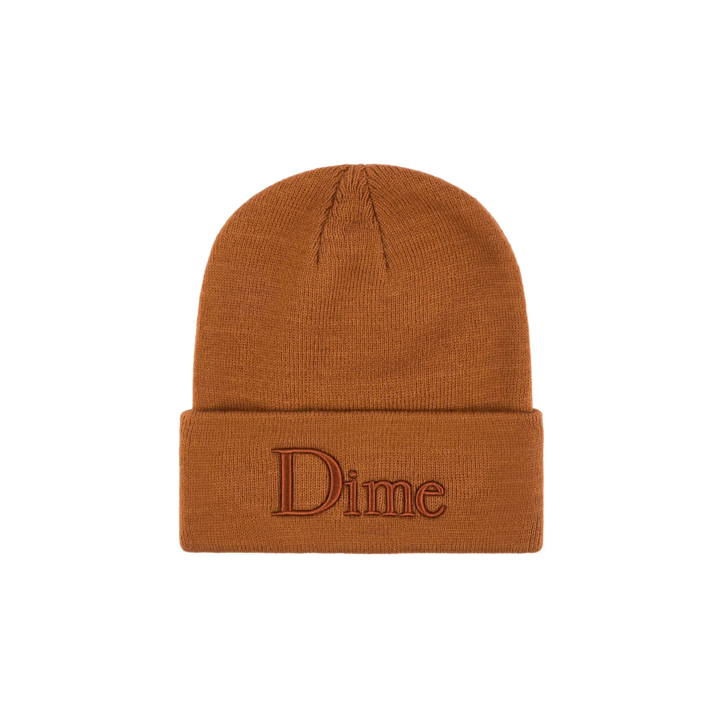 Dime MTL Classic 3D Logo Beanie Rust