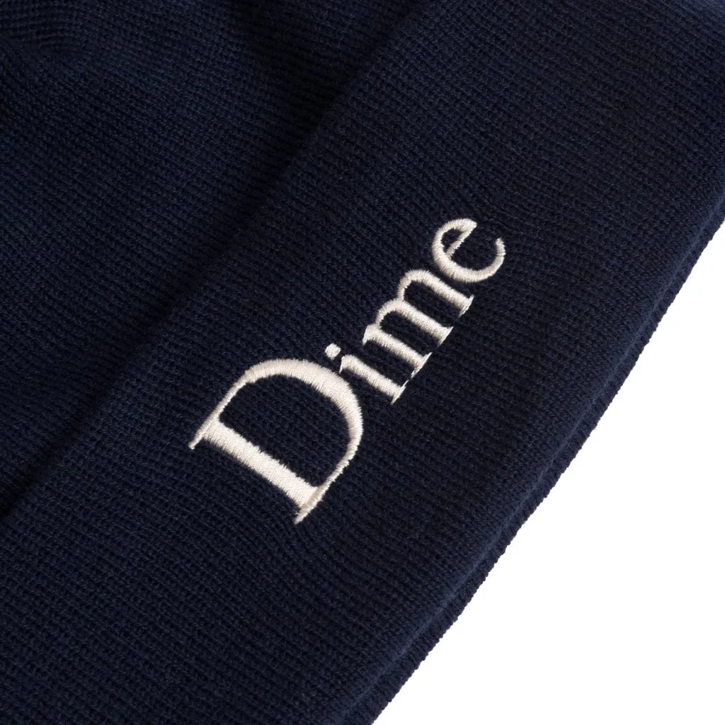 Dime MTL Classic Wool Fold Beanie Indigo